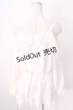 画像2: LIZ LISA / ギンガムシフォンロンパ 0 白 Y-25-08-26-067-LO-OP-SZ-ZT041