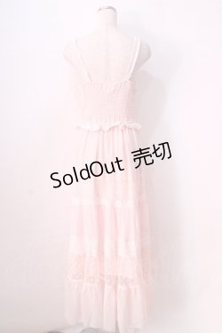 画像2: LIZ LISA / コットンレース切替マキシワンピース 0 ピンク Y-25-08-26-068-LO-OP-SZ-ZT020