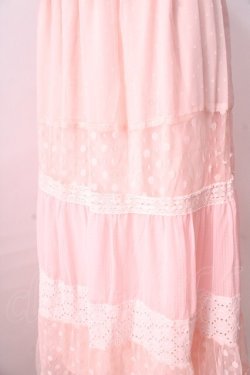 画像4: LIZ LISA / コットンレース切替マキシワンピース 0 ピンク Y-25-08-26-068-LO-OP-SZ-ZY