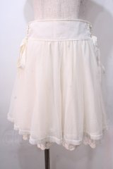 LIZ LISA / サイドリボンチュールスカート 0 オフ白 Y-25-08-26-071-LO-SK-SZ-ZT041