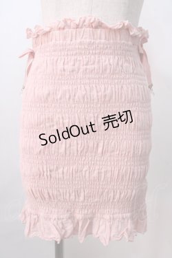 画像1: LIZ LISA / 2WAYシャーリングスカート 0 ピンク Y-25-08-26-074-LO-SK-SZ-ZH