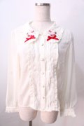 LIZ LISA / ベリーブーケ刺繍ブラウス 0 アイボリー Y-25-08-26-010-LO-BL-SZ-ZY