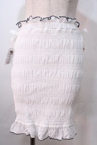 LIZ LISA / 2WAYシャーリングスカート 0 ホワイト Y-25-08-26-075-LO-SK-SZ-ZT040