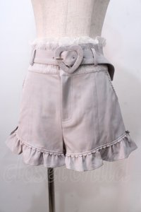 LIZ LISA / ハートベルトフリルショートパンツ 0 グレー Y-25-08-26-076-LO-PA-SZ-ZT039