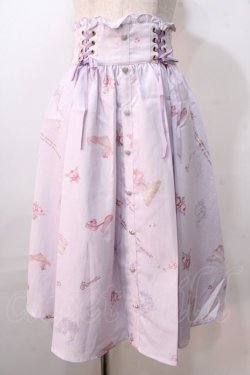 画像1: LIZ LISA / ロマンティックシューズ柄スカート 0 ラベンダー Y-25-08-26-080-LO-SK-SZ-ZY