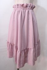 LIZ LISA / 楊柳シフォン切替スカート 0 ピンク Y-25-08-26-081-LO-SK-SZ-ZT026