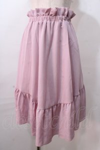 LIZ LISA / 楊柳シフォン切替スカート 0 ピンク Y-25-08-26-081-LO-SK-SZ-ZT026