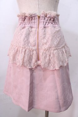 画像2: LIZ LISA / フロントレースアップフリルスカート 0 ピンク Y-25-08-26-082-LO-SK-SZ-ZY