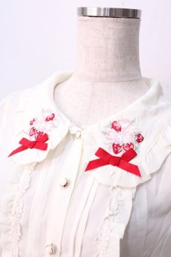 画像3: LIZ LISA / ベリーブーケ刺繍ブラウス 0 アイボリー Y-25-08-26-010-LO-BL-SZ-ZY