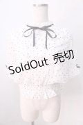 LIZ LISA / ハートフロッキーブラウス 0 白 Y-25-08-26-013-LO-BL-SZ-ZY