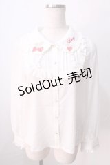 LIZ LISA / イチゴ衿ブラウス 0 オフ白 Y-25-08-26-016-LO-BL-SZ-ZT028