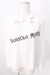 LIZ LISA / イチゴ衿ブラウス 0 オフ白 Y-25-08-26-016-LO-BL-SZ-ZT028