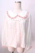 LIZ LISA / パールレースカットトップス 0 オフ×ピンク Y-25-08-26-018-LO-TO-SZ-ZY