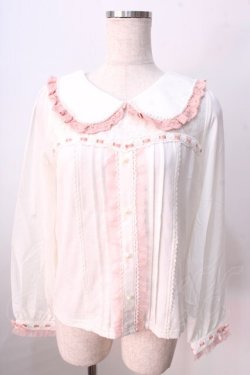画像1: LIZ LISA / パールレースカットトップス 0 オフ×ピンク Y-25-08-26-018-LO-TO-SZ-ZY