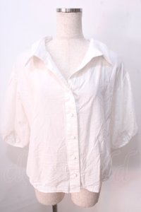 LIZ LISA / 抜き衿シャツ 0 白 Y-25-08-26-019-LO-BL-SZ-ZT027