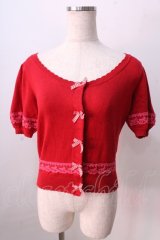 LIZ LISA / ギンガムリボンカーディガン 0 アカ Y-25-08-26-024-LO-TO-SZ-ZI