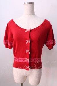 LIZ LISA / ギンガムリボンカーディガン 0 アカ Y-25-08-26-024-LO-TO-SZ-ZI