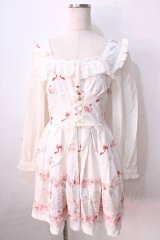 LIZ LISA / スイーツシンデレラ柄ワンピース 0 ホワイト Y-25-08-26-037-LO-OP-SZ-ZT005