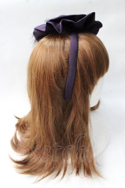 画像3: metamorphose / 羽根付ヴェール円形カチューシャ  紫 Y-25-08-30-058-ME-AC-SZ-ZY