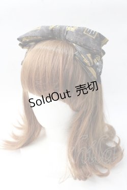 画像1: metamorphose / Classic frame リボンカチューシャ  黒 Y-25-08-30-059-ME-AC-SZ-ZY