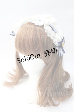 画像1: Angelic Pretty / クラシックカフェカチューシャ  紺 Y-25-08-30-060-AP-AC-SZ-ZY
