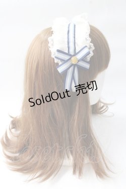 画像3: Angelic Pretty / クラシックカフェカチューシャ  紺 Y-25-08-30-060-AP-AC-SZ-ZY