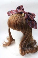 ALICE and the PIRATES / The Wizarding platform 蒸気機関と霧の街の幻 柄カチューシャ  ワイン Y-25-08-30-069-PA-AC-SZ-ZY