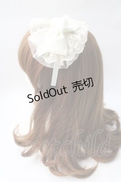 画像2: Innocent World / ドットチュールグログランリボンカチューシャ  生成り Y-25-08-30-070-IW-AC-SZ-ZY