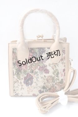画像2: axes femme / ゴブラン柄がま口BAG  ベージュ Y-25-08-30-073-AX-BG-SZ-ZY