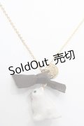 metamorphose / ねこちゃんネックレス  白 Y-25-08-30-009-ME-AC-SZ-ZY