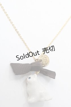 画像1: metamorphose / ねこちゃんネックレス  白 Y-25-08-30-009-ME-AC-SZ-ZY