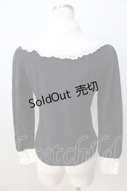 画像2: ALICE and the PIRATES / 立衿ヨークプルオーバー  黒×白 Y-25-08-30-081-PA-TO-SZ-ZY