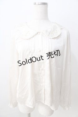 画像1: Fi.n.t / 刺繍スカラップ襟ブラウス F ベージュ Y-25-08-30-087-CA-BL-SZ-ZY