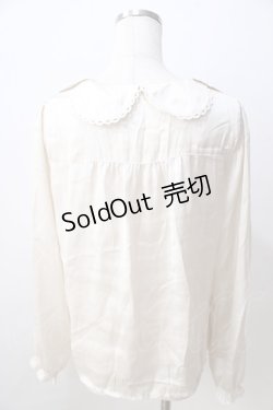 画像2: Fi.n.t / 刺繍スカラップ襟ブラウス F ベージュ Y-25-08-30-087-CA-BL-SZ-ZY
