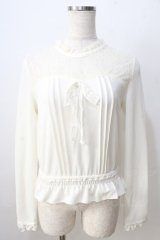 LIZ LISA / ハイネックブラウジングトップス 0 オフ白 Y-25-08-30-091-LO-TO-SZ-ZT019