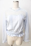 LIZ LISA / ハイネックブラウジングトップス 0 サックス Y-25-08-30-092-LO-TO-SZ-ZY