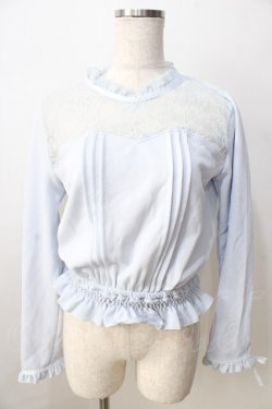 画像1: LIZ LISA / ハイネックブラウジングトップス 0 サックス Y-25-08-30-092-LO-TO-SZ-ZY