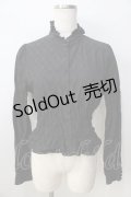 PEACE NOW / ウエストシャーリングブラウス M 黒 Y-25-08-30-093-PU-BL-SZ-ZY