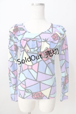 画像1: MILK / ステンドグラストップス  ブルー Y-25-08-30-094-ML-TO-SZ-ZY