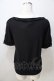 画像2: Ank Rouge / 音符ダブルカラーTシャツ M 黒 Y-25-08-30-095-CA-TO-SZ-ZY (2)