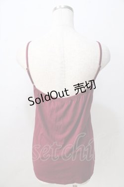 画像2: axes femme / ジャボ付キャミソール M ワイン Y-25-08-30-097-AX-TO-SZ-ZY