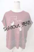 axes femme / プリントTシャツ  ワイン Y-25-08-30-100-AX-TO-SZ-ZY