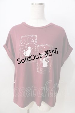 画像1: axes femme / プリントTシャツ  ワイン Y-25-08-30-100-AX-TO-SZ-ZY
