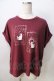 画像1: axes femme / プリントTシャツ  ワイン Y-25-08-30-100-AX-TO-SZ-ZY (1)