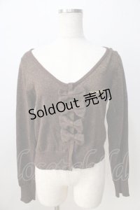 metamorphose / 4つリボンカーディガン  ブラウン3 Y-25-08-30-108-ME-TO-SZ-ZY