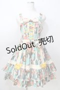 metamorphose / Marie ジャンパースカート(ヘッドドレス付き)  グリーン Y-25-08-30-109-ME-OP-SZ-ZY