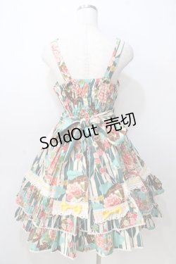 画像2: metamorphose / Marie ジャンパースカート(ヘッドドレス付き)  グリーン Y-25-08-30-109-ME-OP-SZ-ZY