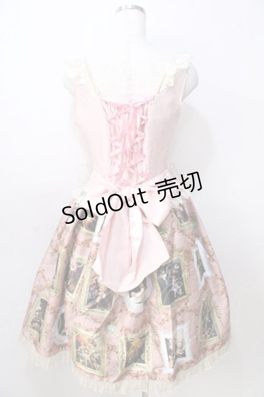 画像2: BABY,THE STARS SHINE BRIGHT / バロックを探して~天使が祝福する至福の美術館巡り~コルセットジャンパースカート  ピンク Y-25-08-30-111-BA-OP-SZ-ZY (2)