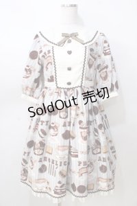 Angelic Pretty / Cream Cookie Paradeワンピース  グレー Y-25-08-30-115-AP-OP-SZ-ZY