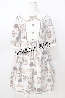 画像1: Angelic Pretty / Cream Cookie Paradeワンピース  グレー Y-25-08-30-115-AP-OP-SZ-ZY